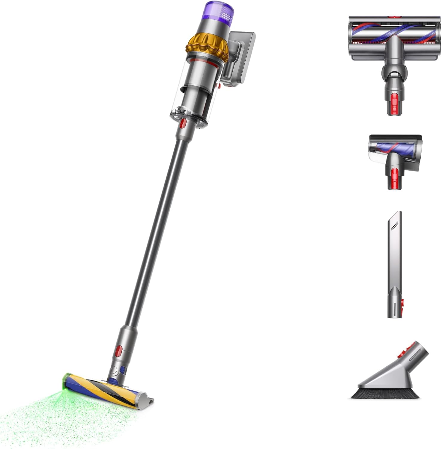 Dyson V15 Detect Plus Cordless Vacuum, Yellow/Nickel - Image 2