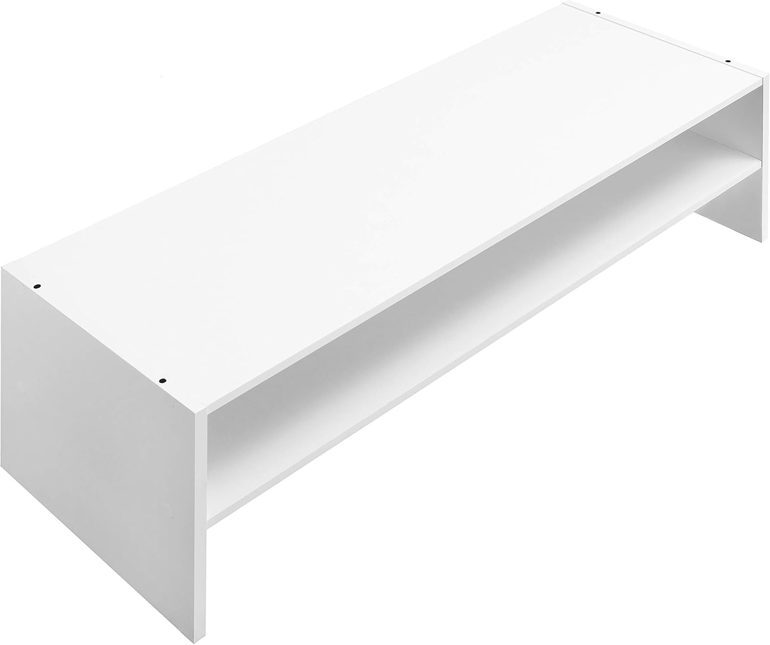Whitmor Stackable 31" Extra Wide 2-Shelf Storage Organizer, White - Image 8