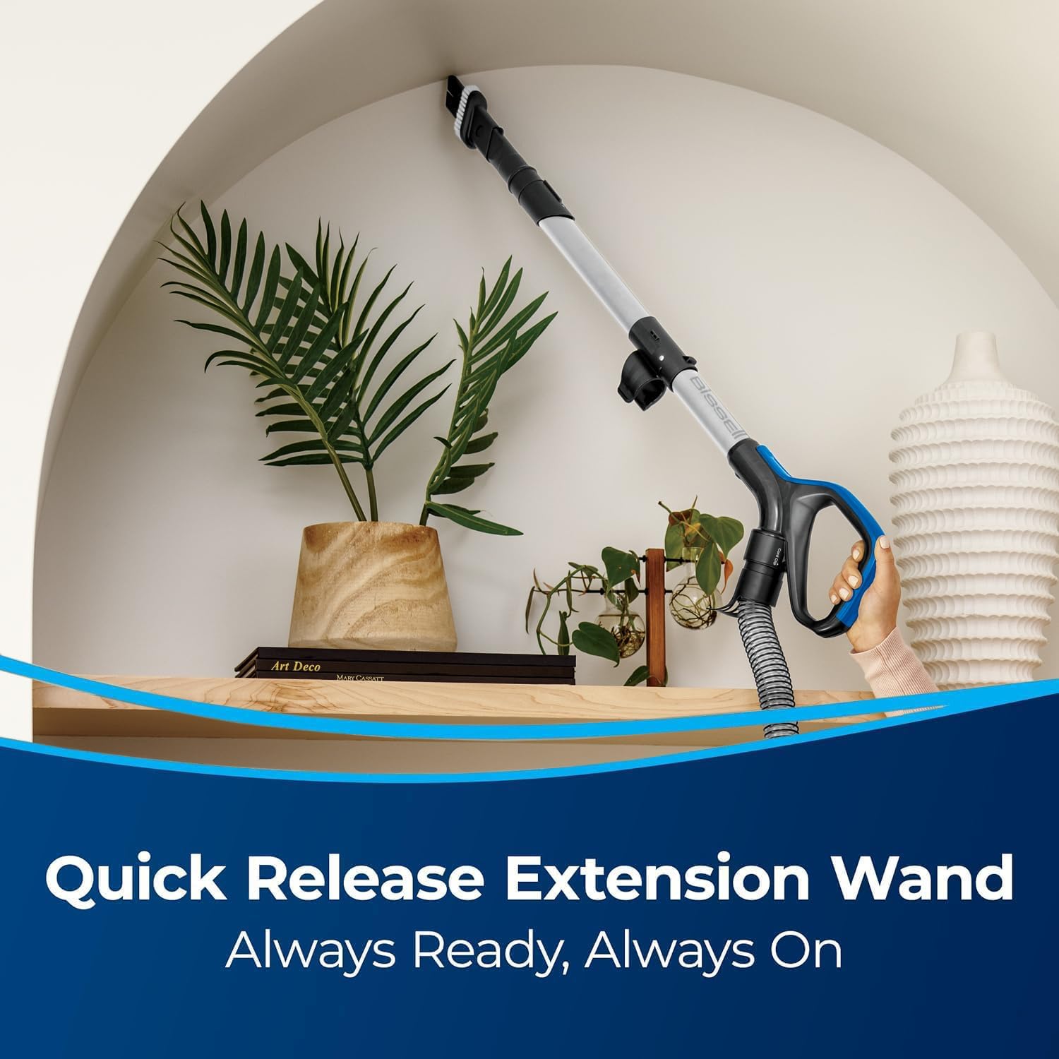 Bissell CleanView Swivel Rewind Pet Reach Vacuum Cleaner, with Quick Release Wand, Swivel Steering and Automatic Cord Rewind, 3197A (Color May Vary) - Image 5