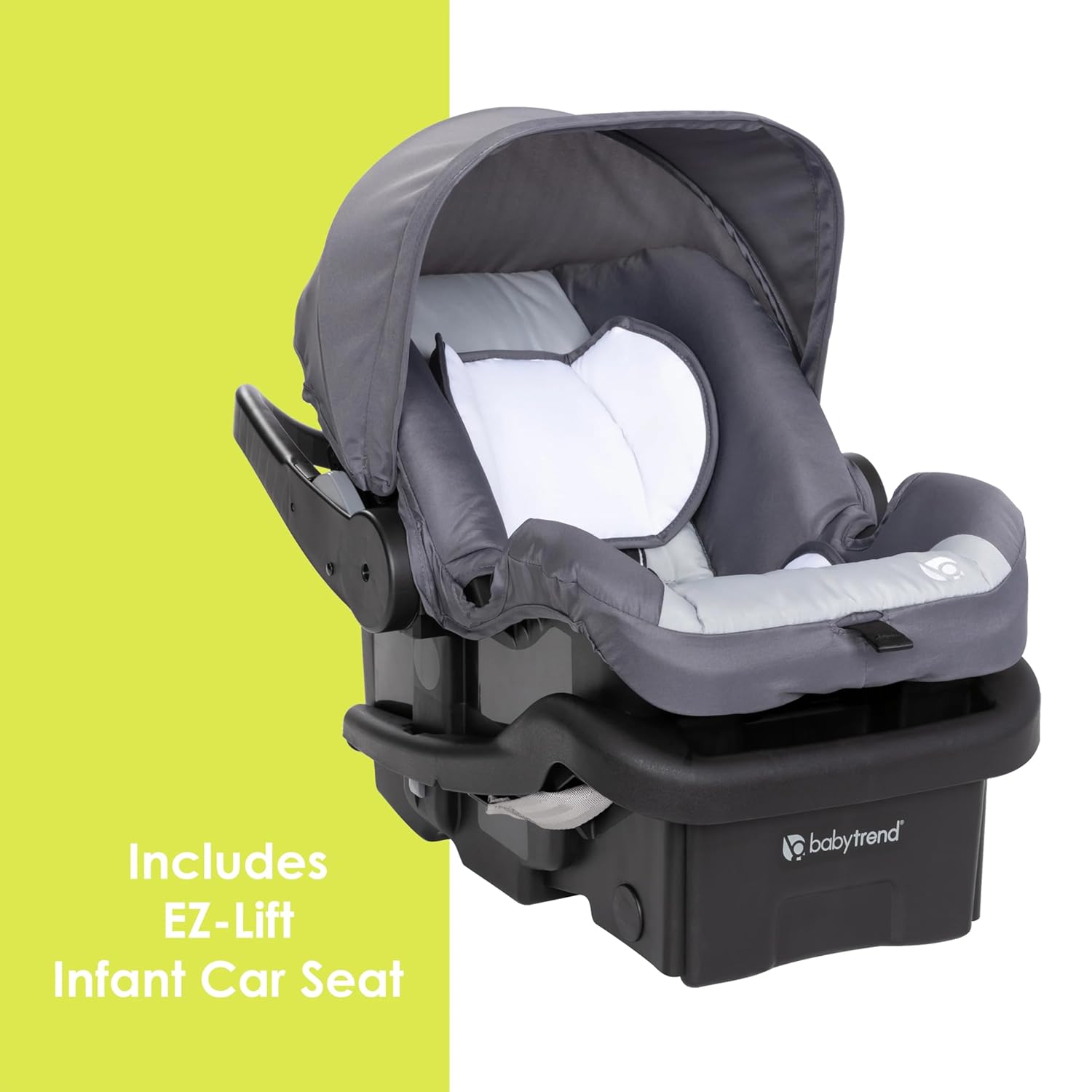 Baby Trend EZ Ride Travel System with EZ-Lift™ Infant Car Seat, Dash Grey - Image 11