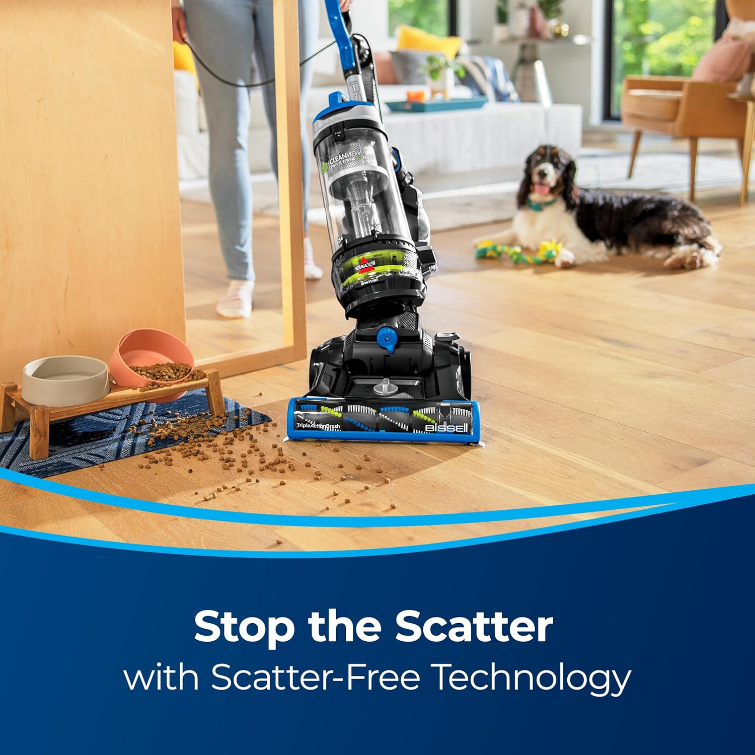 Bissell CleanView Swivel Rewind Pet Reach Vacuum Cleaner, with Quick Release Wand, Swivel Steering and Automatic Cord Rewind, 3197A (Color May Vary) - Image 7