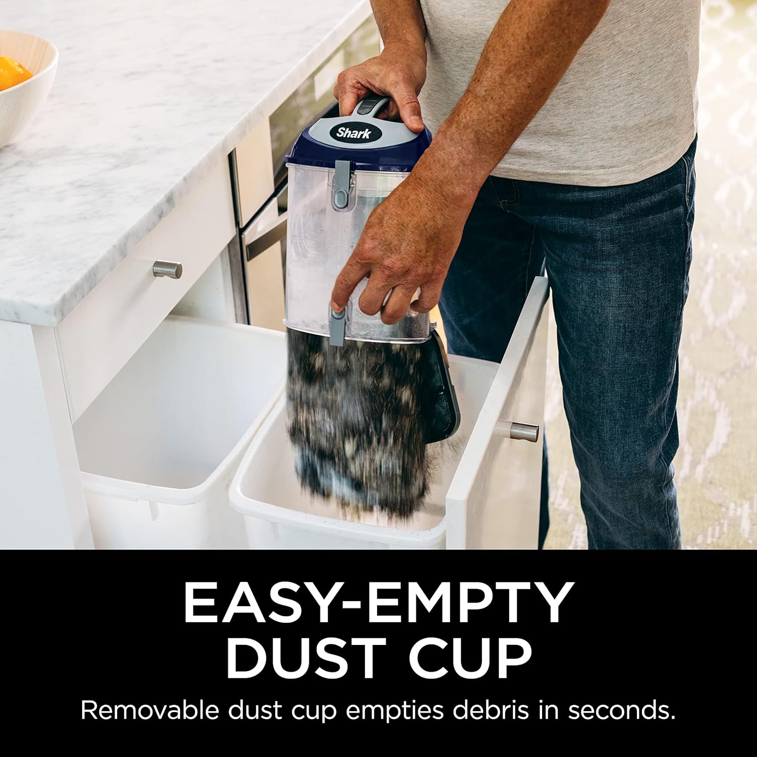 Shark Upright Vacuum, Navigator Lift-Away Deluxe with Large Dust Cup Capacity, HEPA Filter, Swivel Steering, Upholstery Tool & Crevice Tool, Blue, NV360 - Image 9